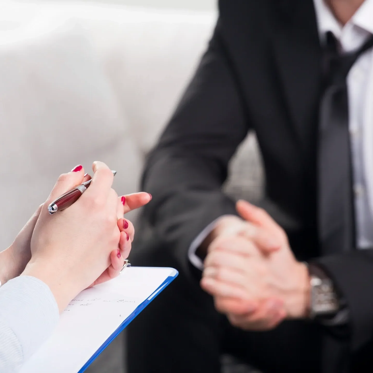 A professional consultation between a person and a counselor.